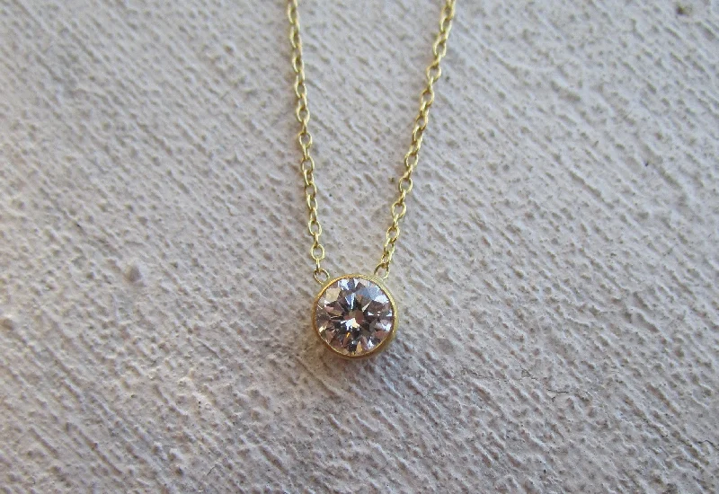 Solitaire Diamond Necklace | .50ct