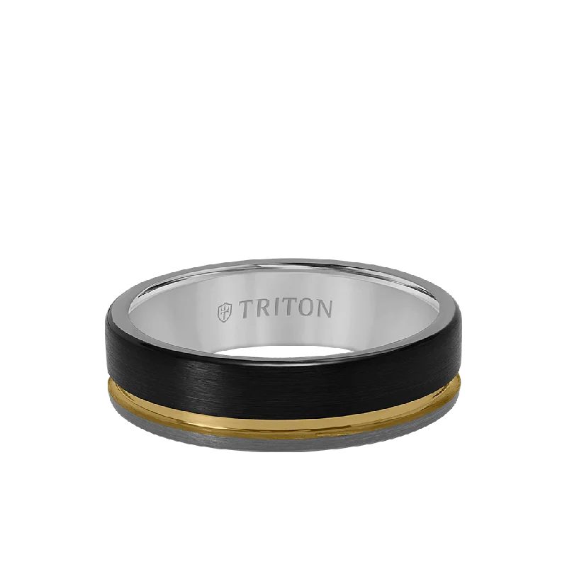 6.5MM Tungsten Carbide Ring with Brushed Finish