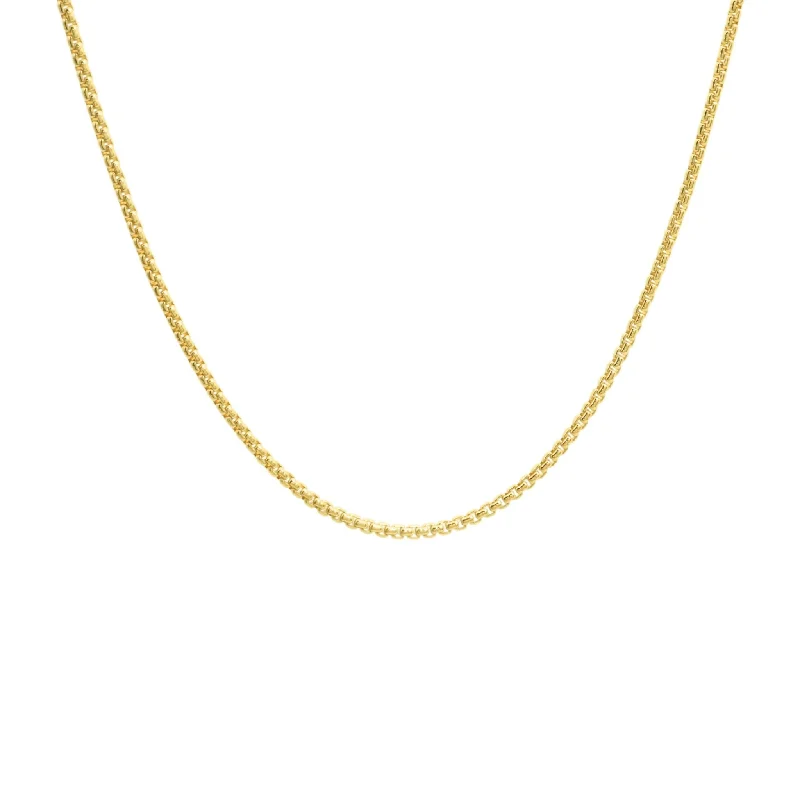 Necklace - Modern Box Chain 14k Gold-filled Necklace WBJ