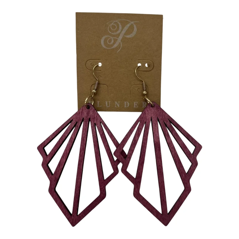 Earrings Dangle/Drop By Plunder In Pink