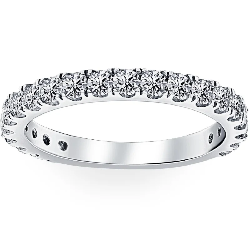 14k White Gold 1ct TDW Diamond Wedding Ring