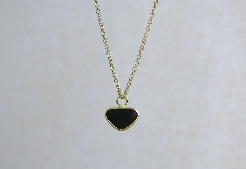 Black Pebble Necklace