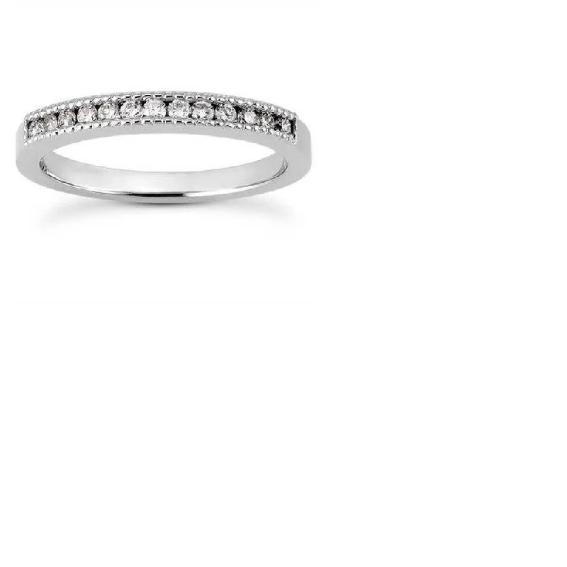 1/4ct Diamond Channel Set Ring 14K White Gold