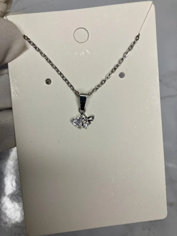 Crystal butterfly necklace