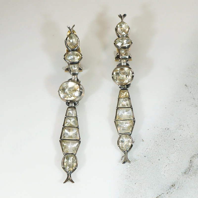 Elegant 18thc Portuguese Earrings