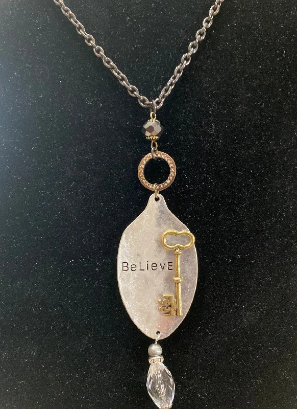 Believe Spoon w/ key Necklace