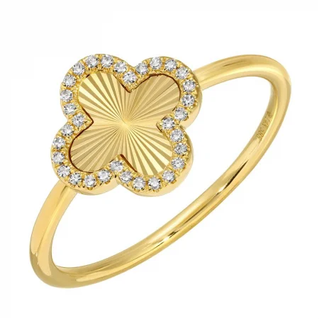 LOLA FLUTED CLOVER RING