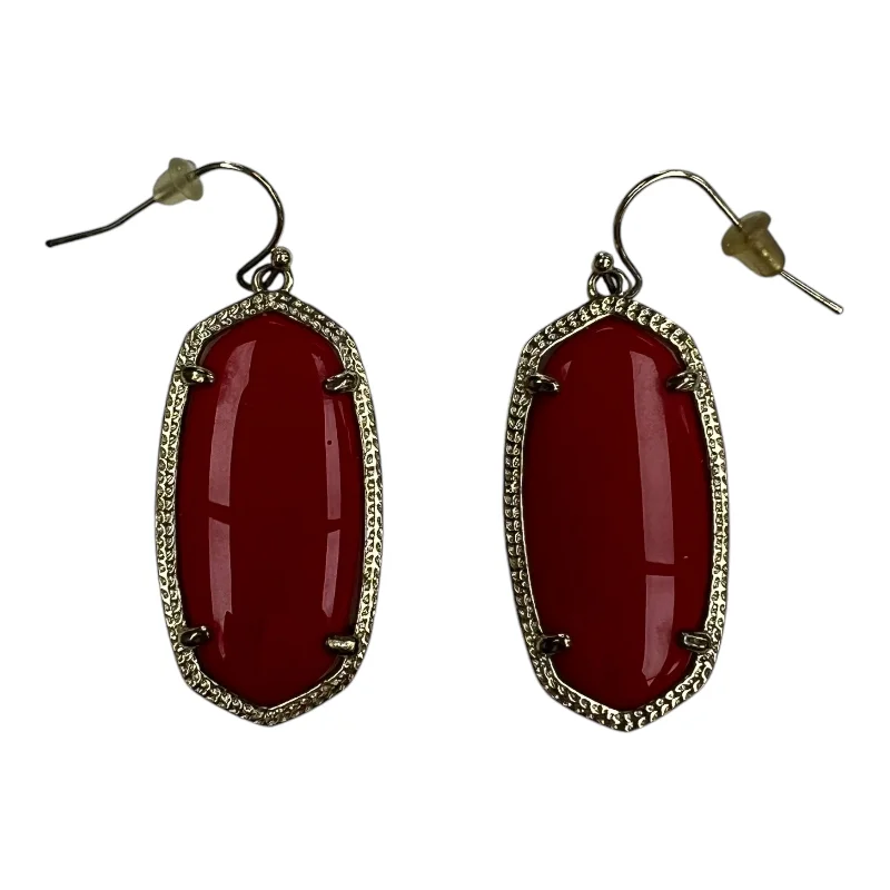 Earrings Dangle/Drop By Kendra Scott In Red