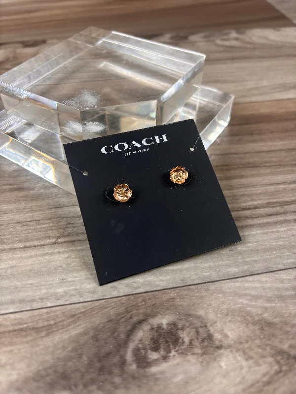 Earrings Designer By Coach, Size: 9.5