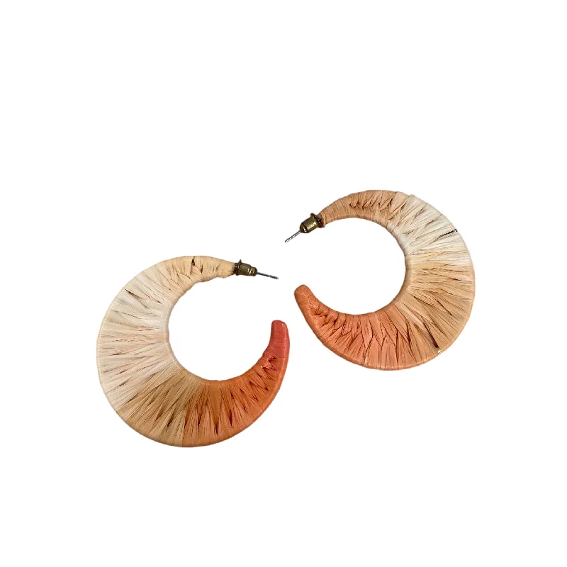 Earrings Hoop By Cme In Peach