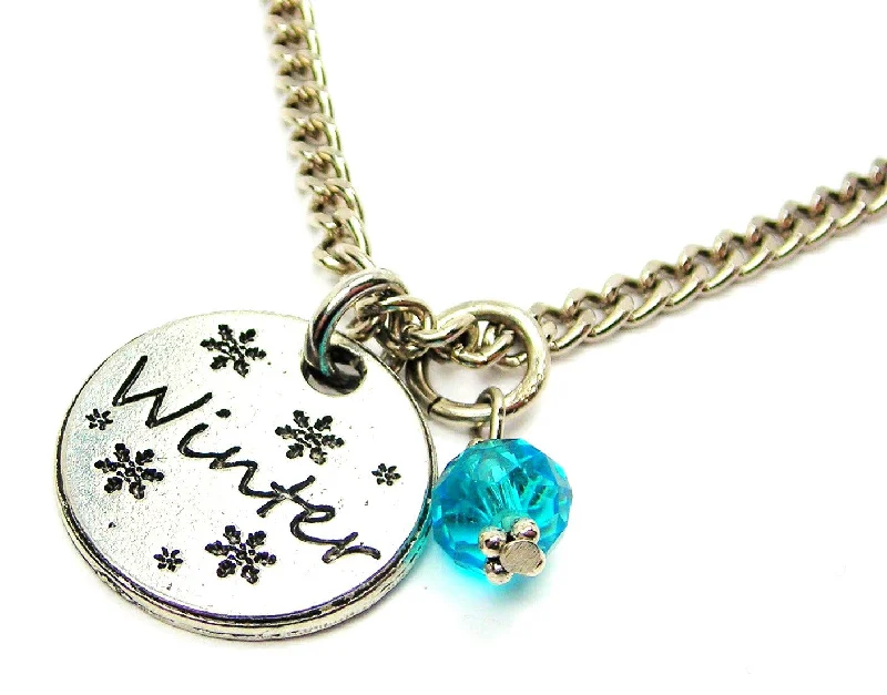 Winter Single Charm Necklace