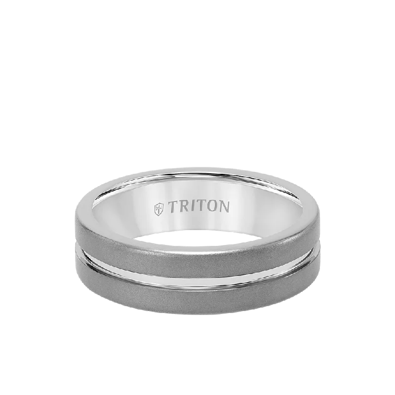 7MM Tungsten Carbide Ring with Sandblast Finish