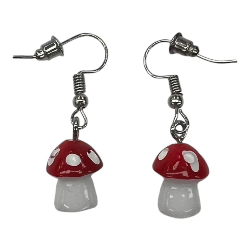 Earrings Dangle/Drop By Clothes Mentor In Red