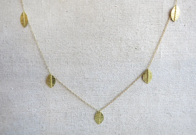 Five Leaf Shape Necklace