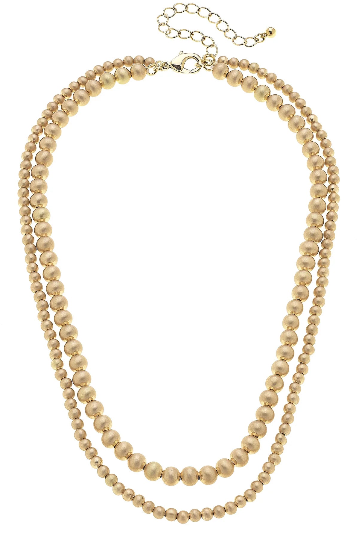 Ember 2 Row Ball Beaded Necklace