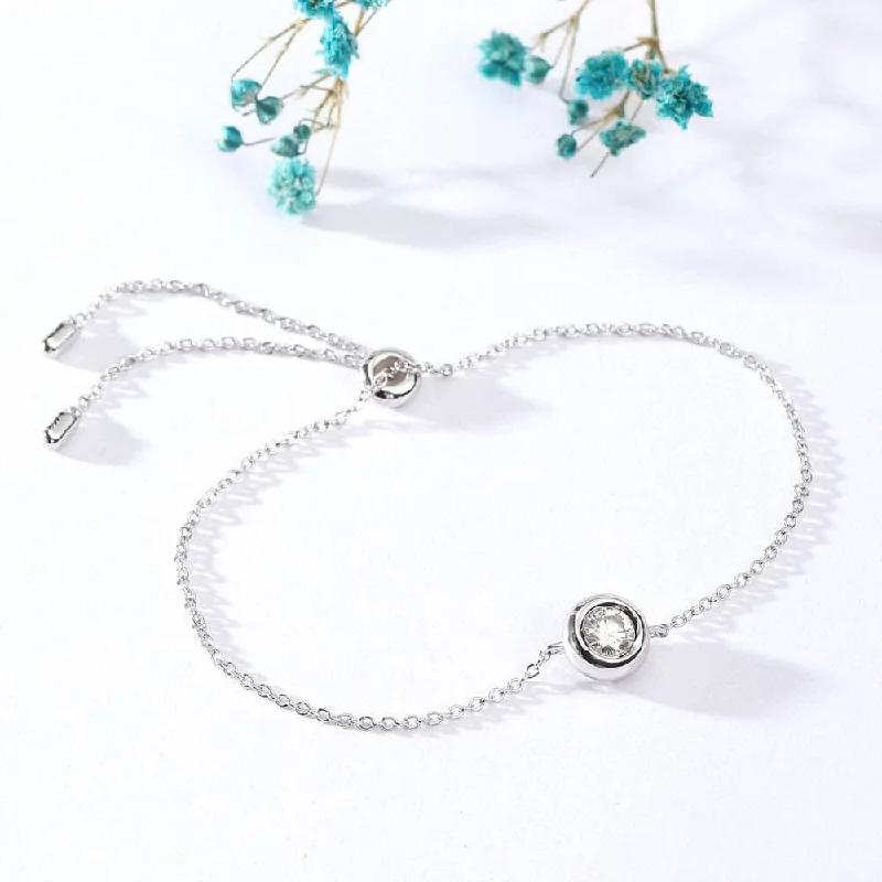 0.5 Ct Diamond Adjustable Bracelet