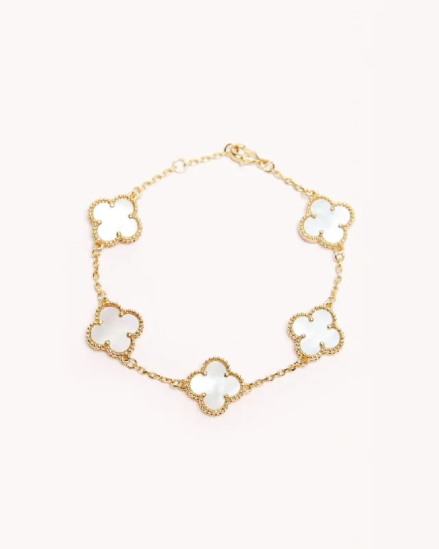 VENETIA BRACELET - PEARL-GOLD