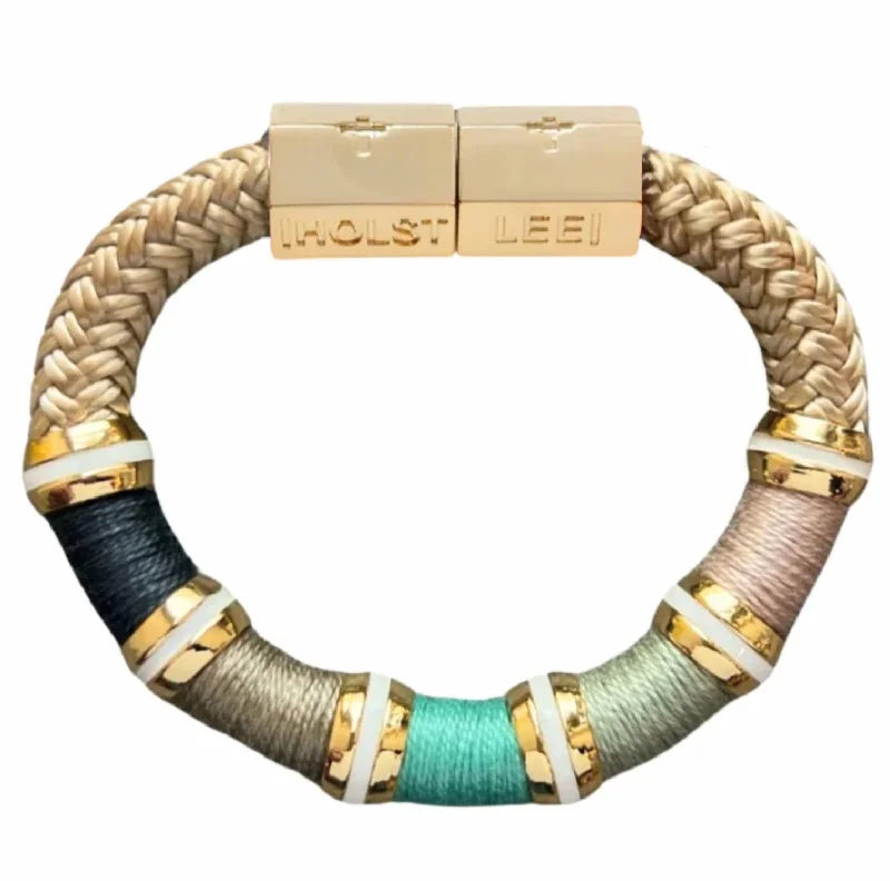 Colorblock Bracelet In Sand