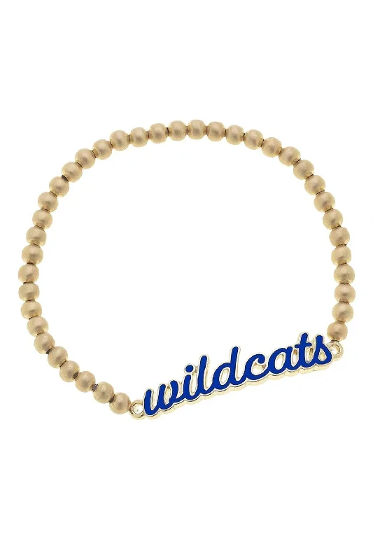 Women's Kentucky Wildcats Enamel Logo Bracelet In Blue/gold