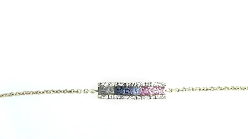 Multi Colored Sapphire Bracelet