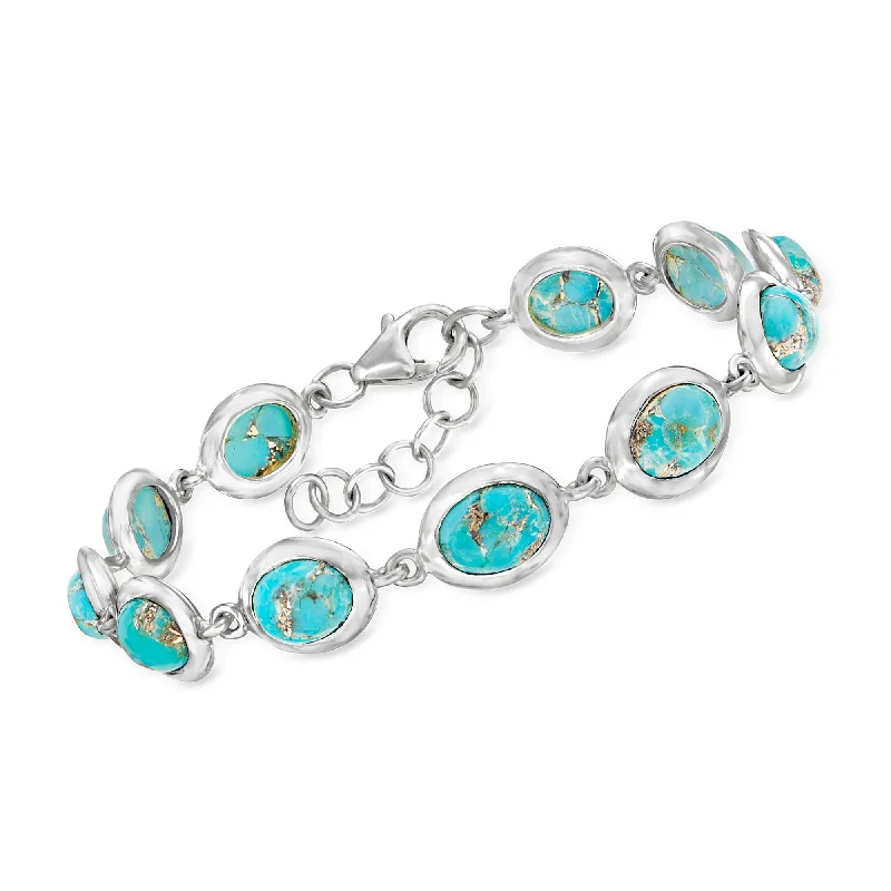 Ross-Simons Turquoise Bracelet in Sterling Silver