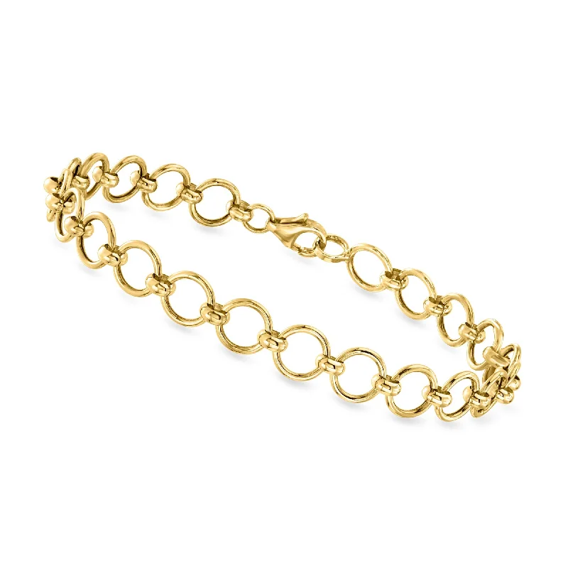 Canaria 10kt Yellow Gold Circle-Link Bracelet