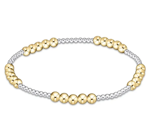 E Newton Classic Blissful Pattern Bracelet - Mixed Metal