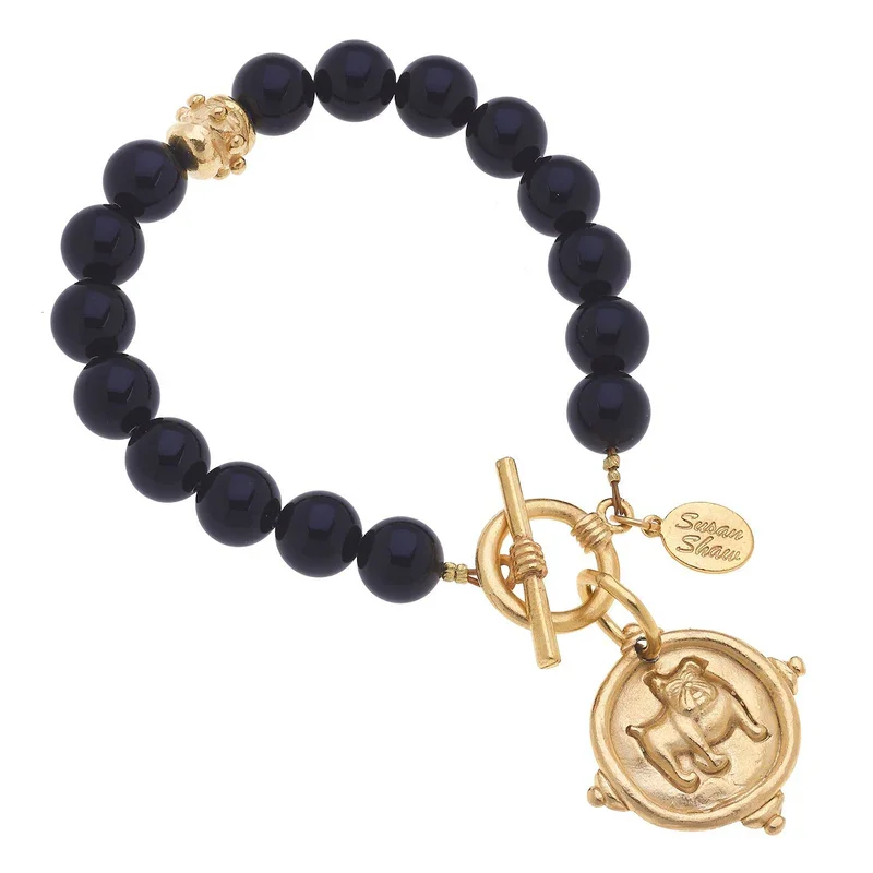 Susan Shaw - Bracelet - Bulldog Onyx