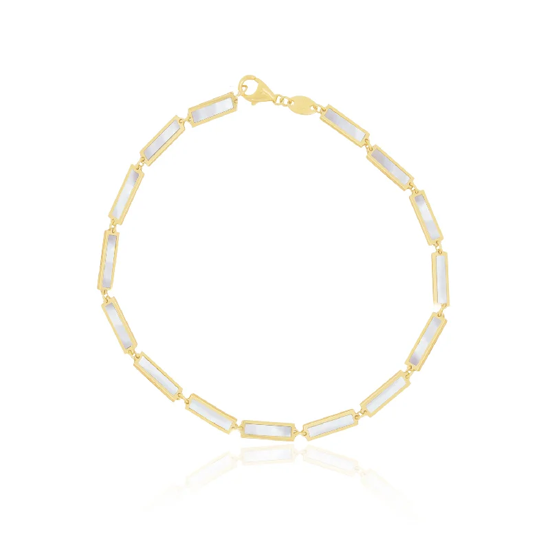 Mother of Pearl Bar Bracelet