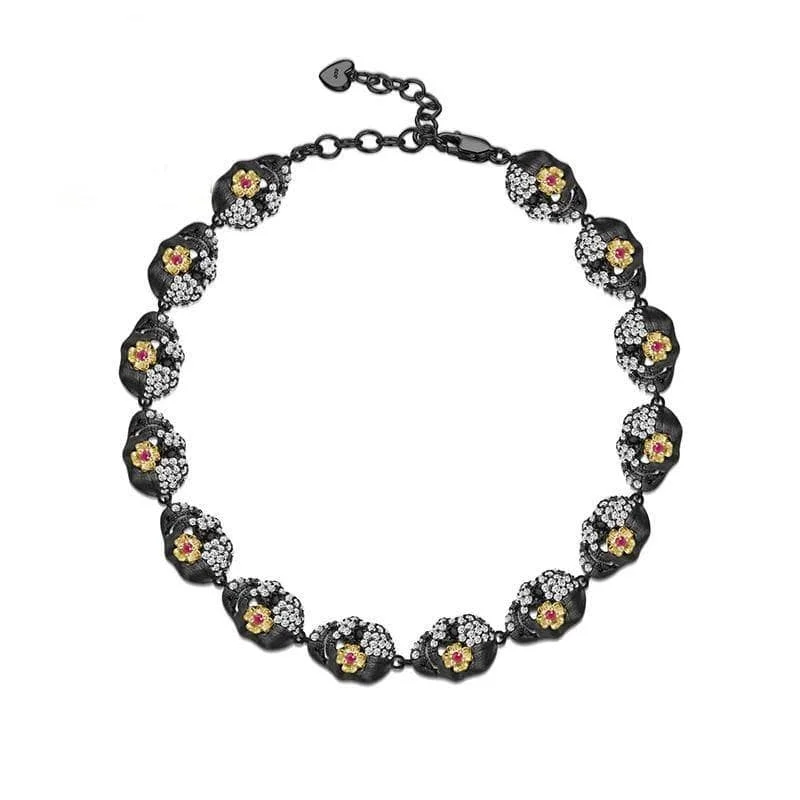 Shiny Gothic Skull Bracelet