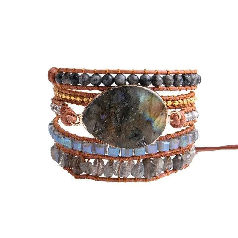 Natural Stone Bohemian Bangles Bracelets