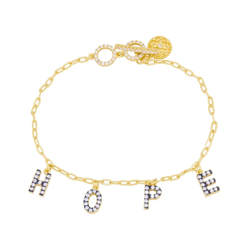 FR Sentiments HOPE Charm Chain Bracelet