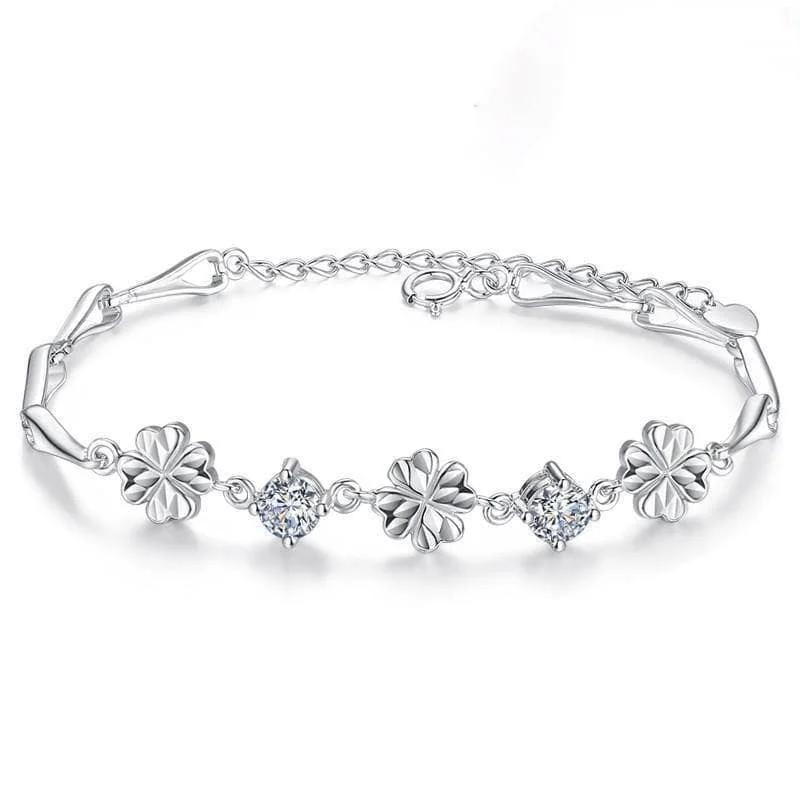 Diamond Four-leaf Clover Romantic Bracelet