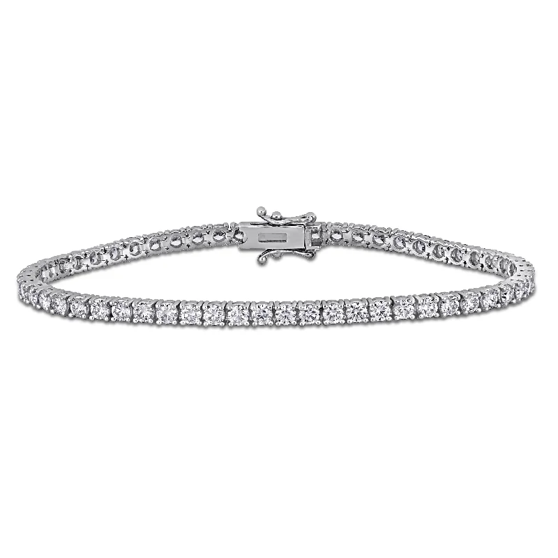 Created Forever 4 1/2ct TW Lab-Grown Diamond Tennis Bracelet in 14k White Gold - 7 in