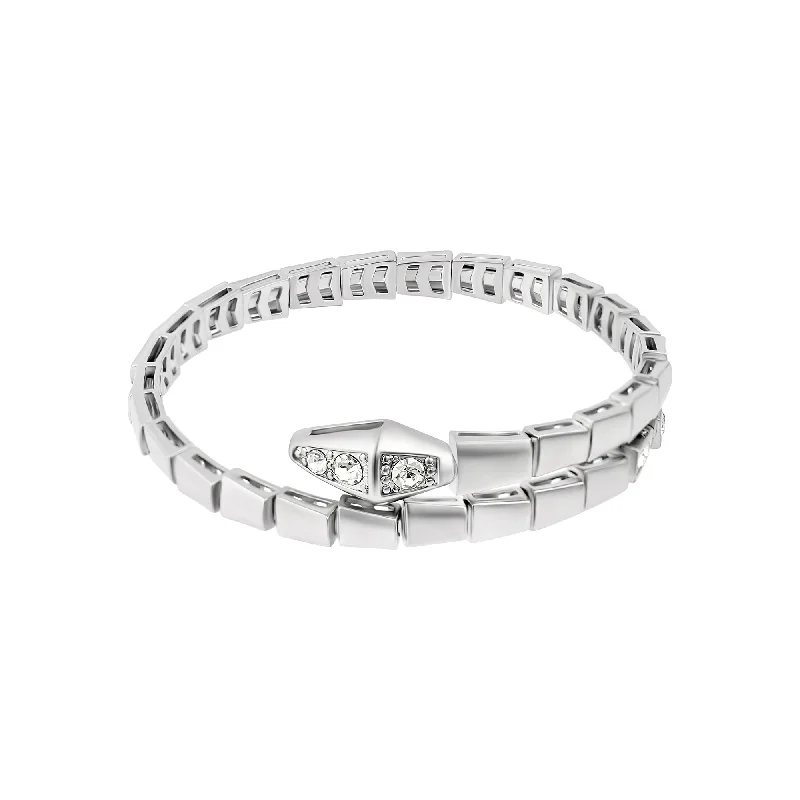 Silver Plated Wrap Snake Cuff