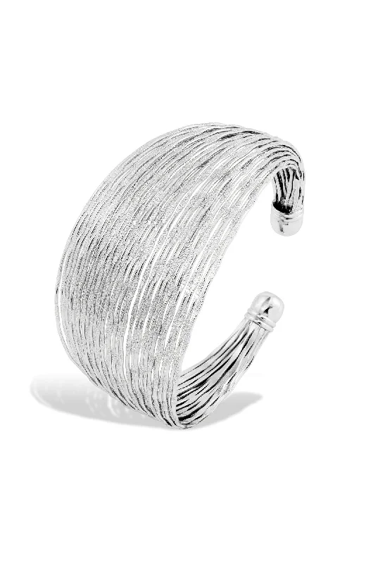 RHODIUM PLATED CUFF BRACELET