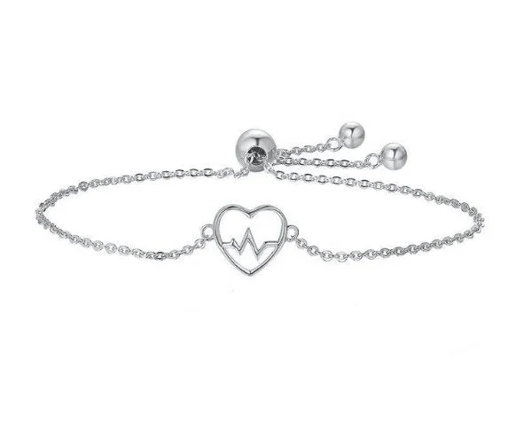 Love Heartbeat Bolo Bracelet