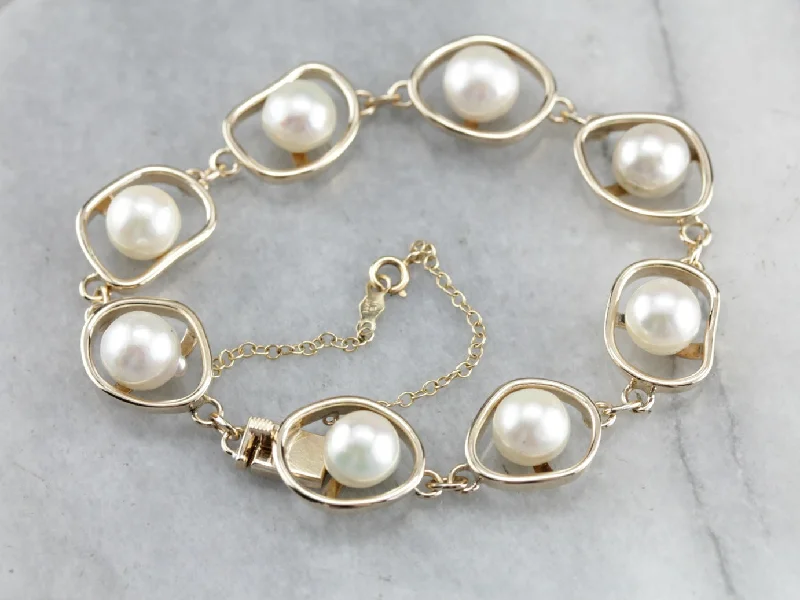 Vintage Baroque Pearl Bracelet