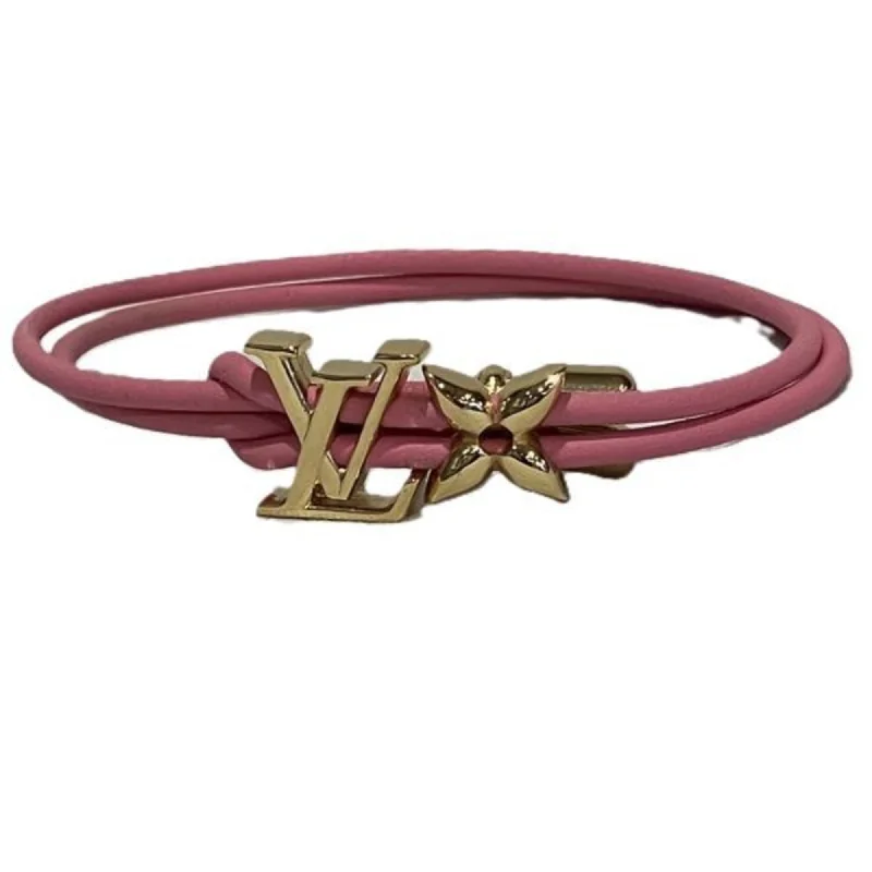 Louis Vuitton  Leather Metal Charm Bracelet (Pre-Owned)