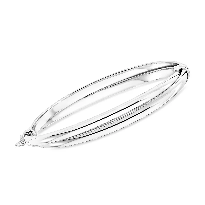 Ross-Simons Sterling Silver Twisted Bangle Bracelet