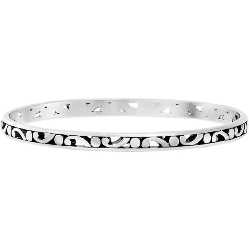 Women's Contempo Slim Bangle In Silver